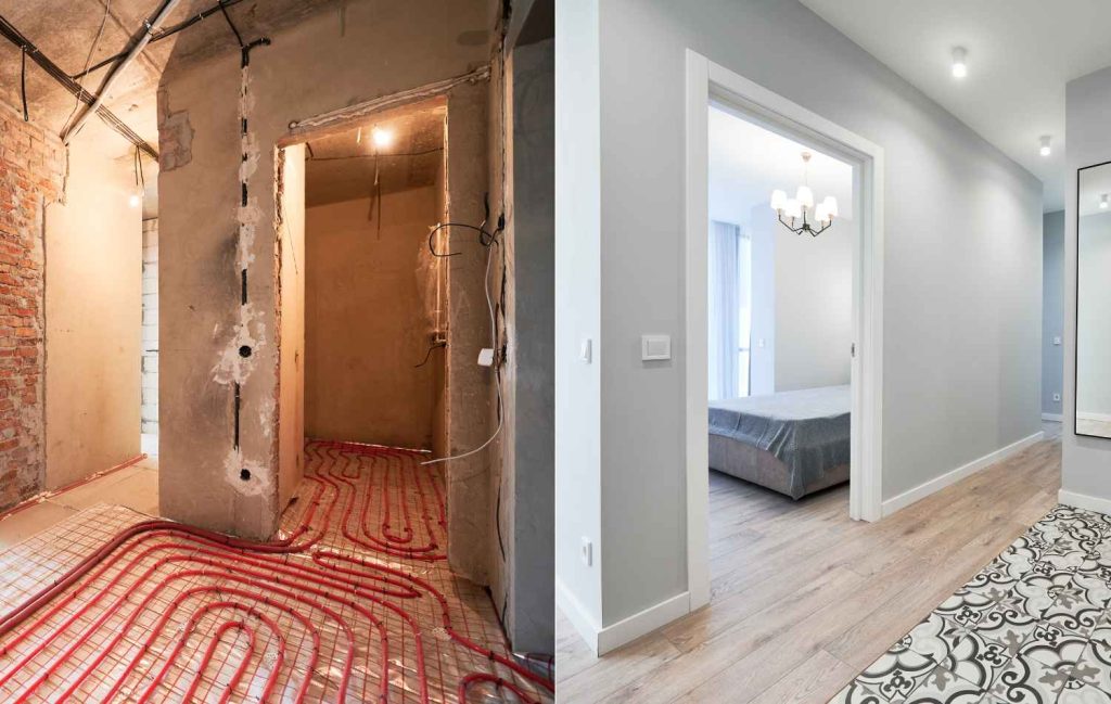 Underfloor drying